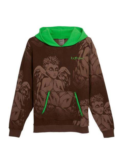 PUMA Hoops x LAFrance Hoodie 'Brown Green' 625664-01