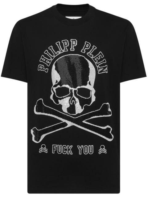 skull-print cotton T-shirt