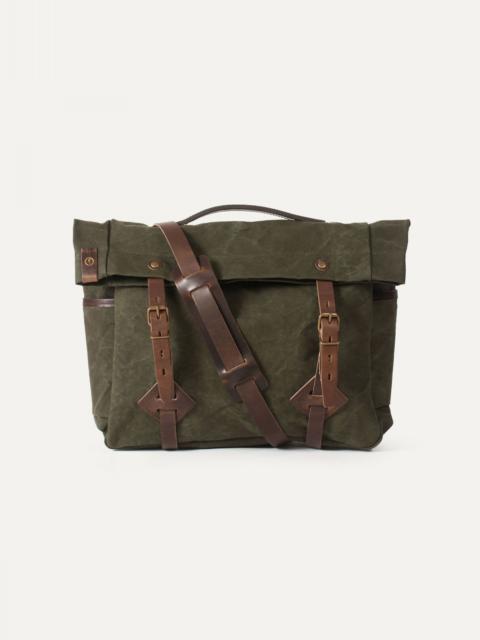 GASTON MUSETTE SATCHEL BAG  -  DARK KHAKI STONEWASHED