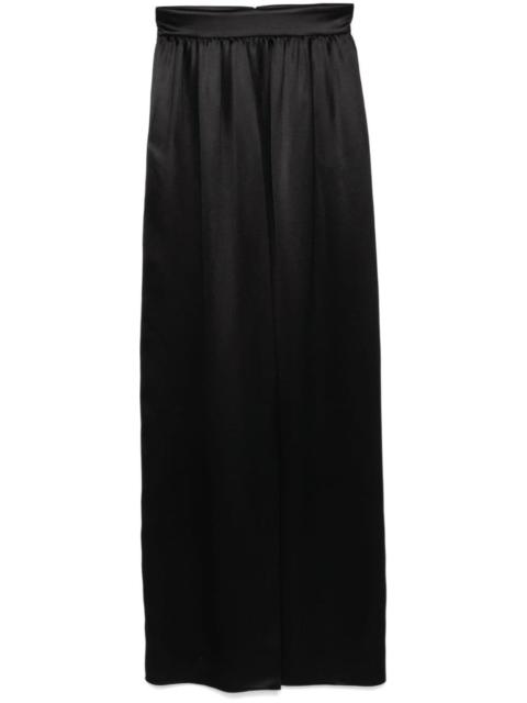 silk maxi-skirt
