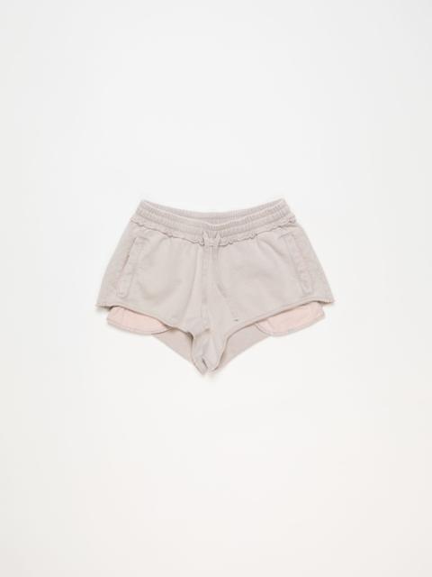 Cotton shorts - Mauve Grey