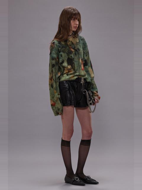 PRINTED BOYFRIEND SWEATER