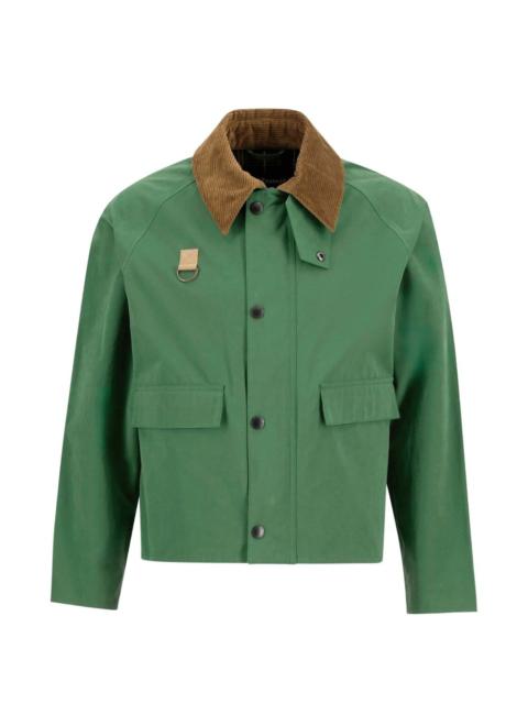 Spey corduroy-collar pocket jacket