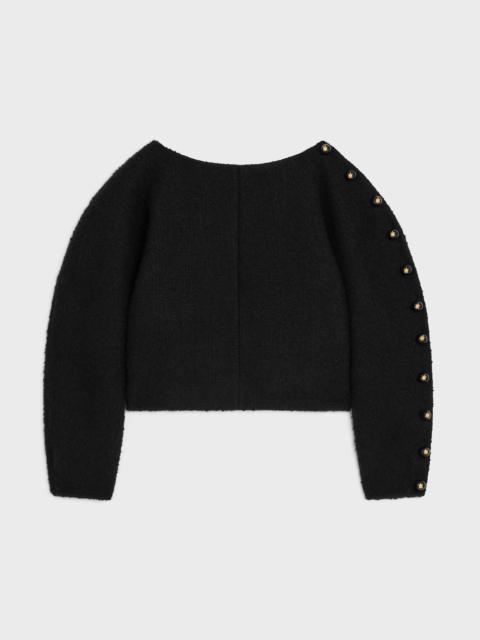boatneck top IN cashmere and wool natté
