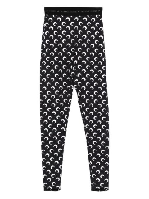 moon-print leggings