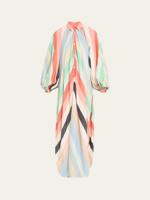 The Touareg Dress with Balloon Sleeves