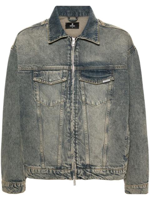 R4 washed-denim jacket