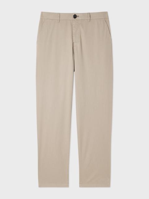 Tapered-Fit Stone Stretch-Cotton Chinos