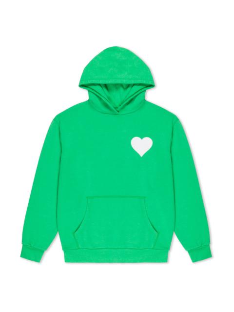 BRIGHT GREEN HEART HOODIE