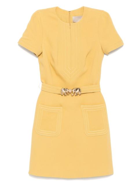 elephant-buckle short dress