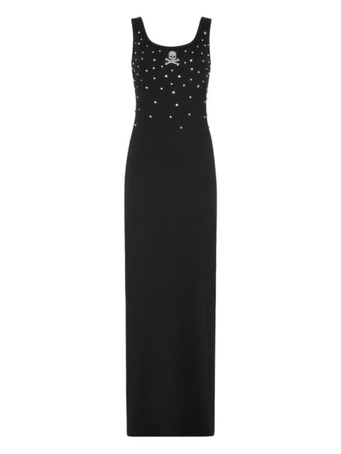 rhinestone-embellished dress