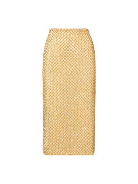 ALLORA BEADED MIDI SKIRT