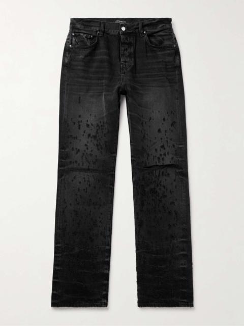 Shotgun Straight-Leg Distressed Jeans