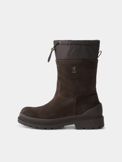 Slip-on boots St.Moritz with spikes in Chocolate