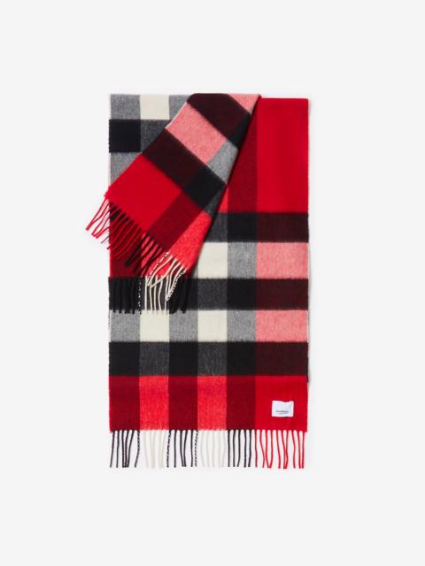Check Cashmere Scarf
