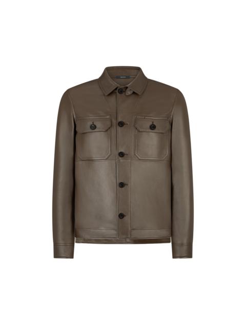 LEATHER LIGHTWEIGHT OUTERSHIRT