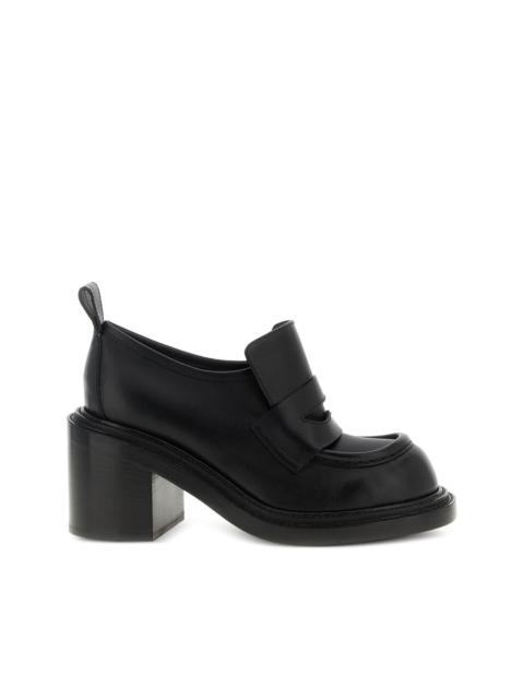 90mm Olivia leather loafers