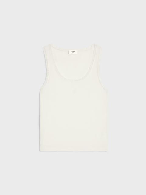 tank top IN ribbed cotton and silk