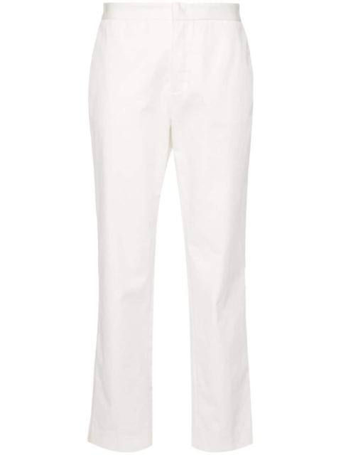 high-waist straight-leg trousers