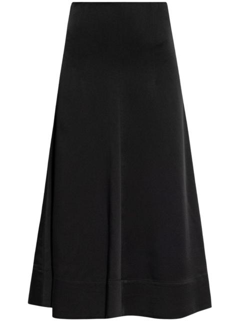 flared midi skirt