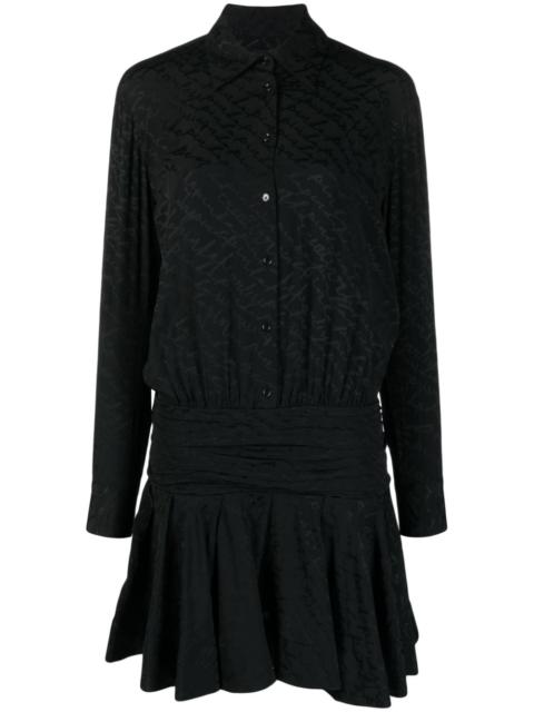 Arzach logo-jacquard shirtdress