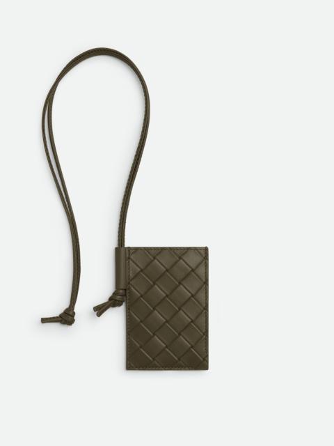 Intrecciato Stamp Badge Holder