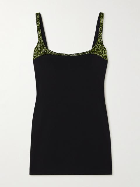 Bria Crystal-embellished Jersey Mini Dress