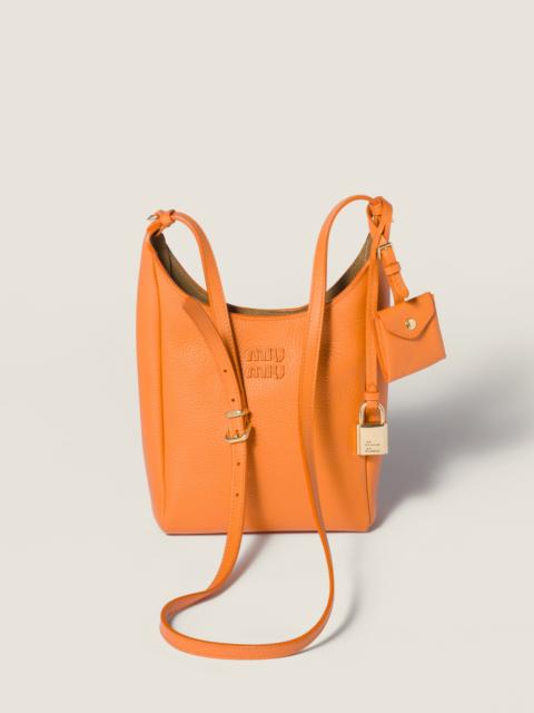 Leather bucket bag