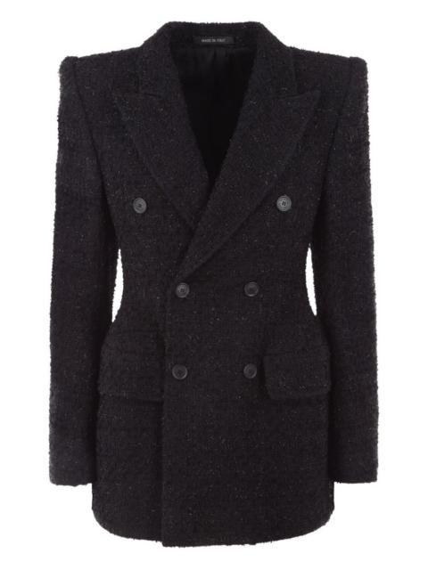 Hourglass tweed blazer