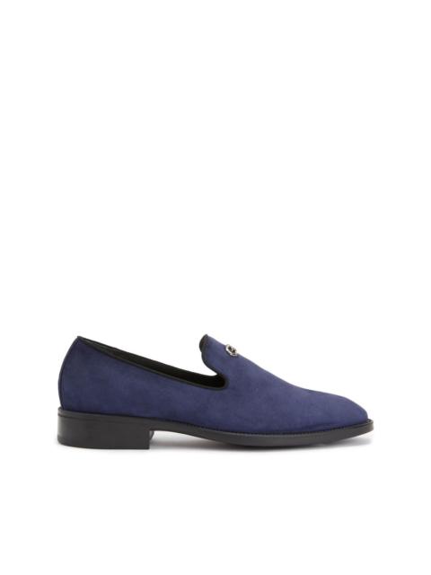 Imrham logo-plaque suede loafers