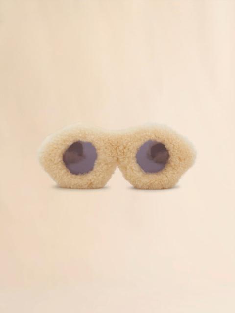 FURRY BEIGE JANTU SUNGLASSES