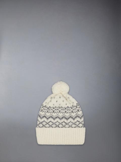 FAIRISLE DONEGAL MOHAIR TWEED JERSEY HAT