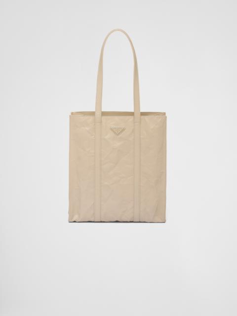 Small antique nappa leather tote