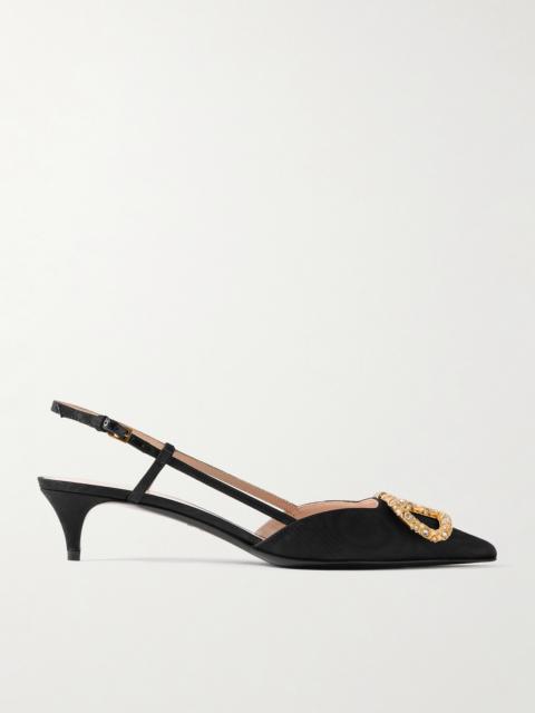 Vlogo 40 Moire Slingback Pumps