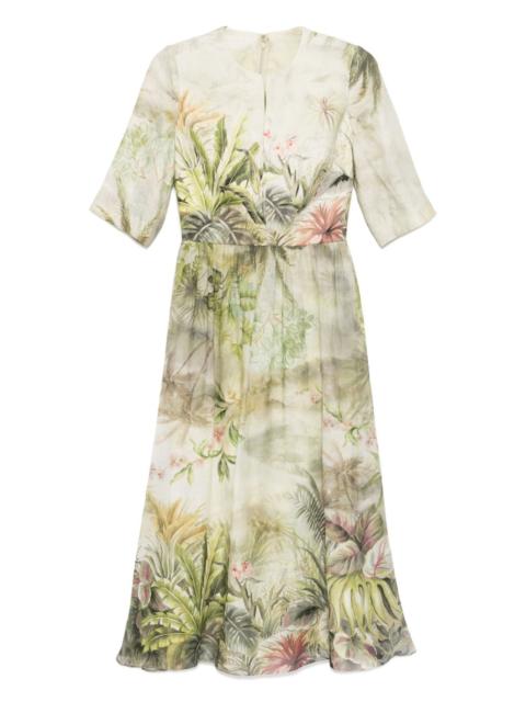 safari-print dress