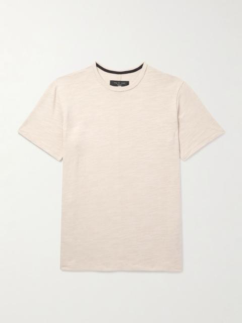 Flame Cotton-Jersey T-Shirt Beige