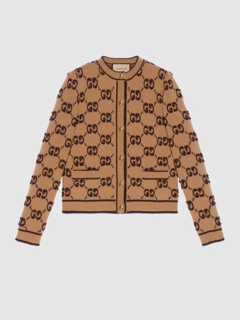 GG wool bouclé jacquard cardigan