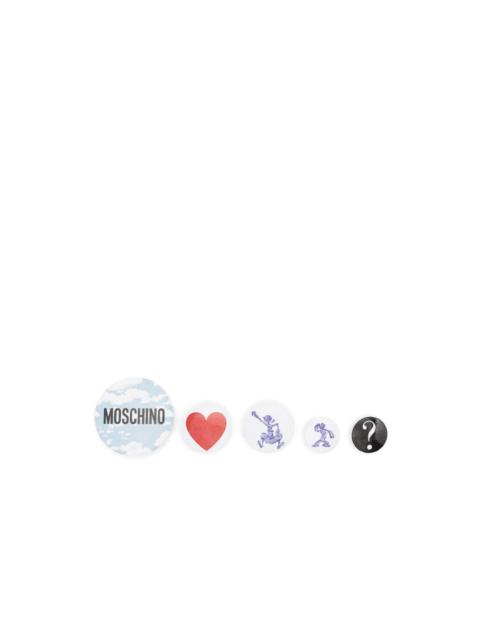 logo-motif pin set (set of five)