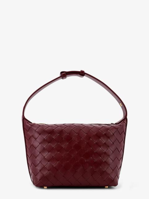 Wallace Leather Shoulder Bag With Intrecciato Motif
