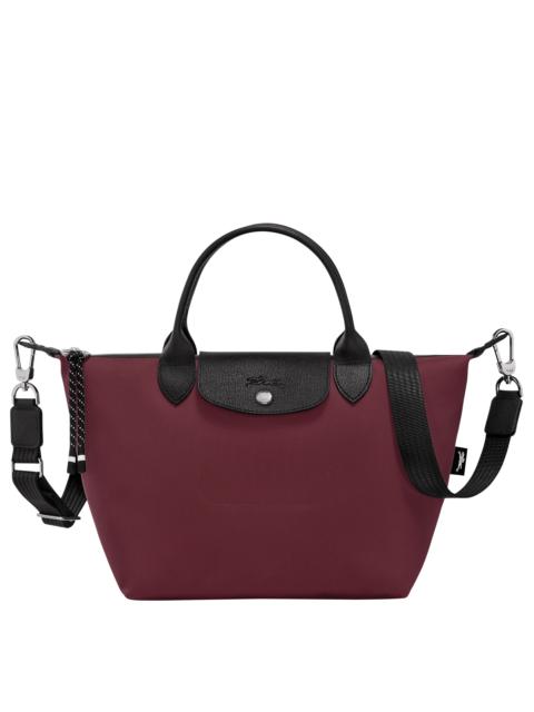 Le Pliage Energy S Handbag Burgundy - Recycled canvas