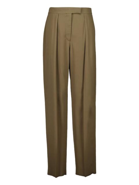 pleated-details trousers