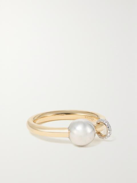 18-karat Yellow And White Gold Diamond Ring