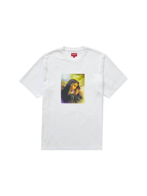 Supreme Mary Rhinestone S/S Top White