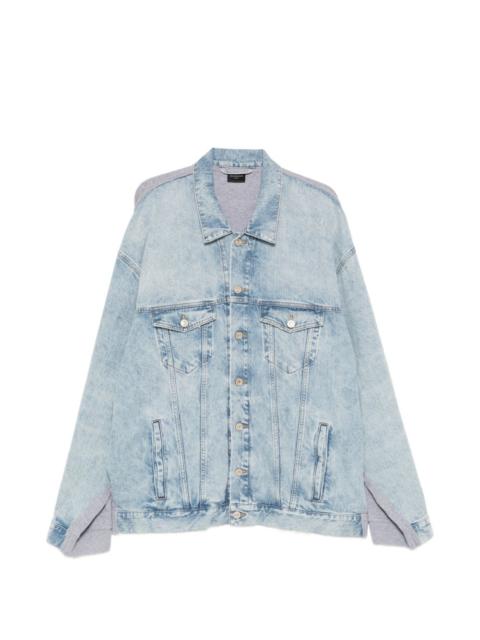 logo-denim denim jacket