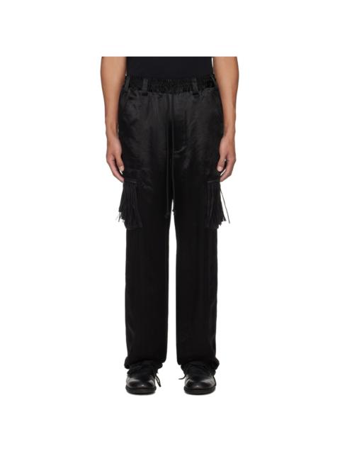 Black Lined Cargo Pants