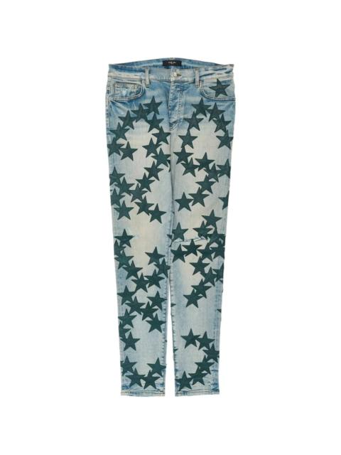 star-patch jeans