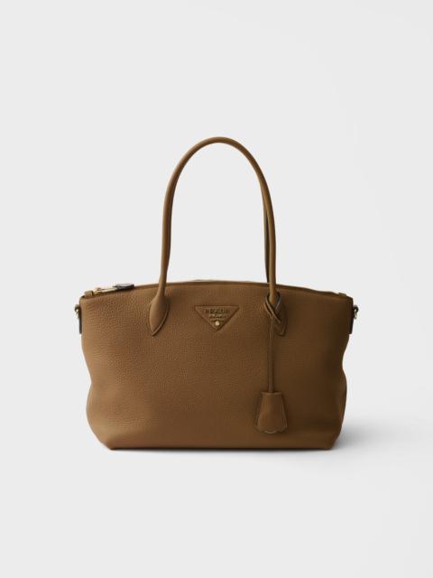 Large leather tote bag