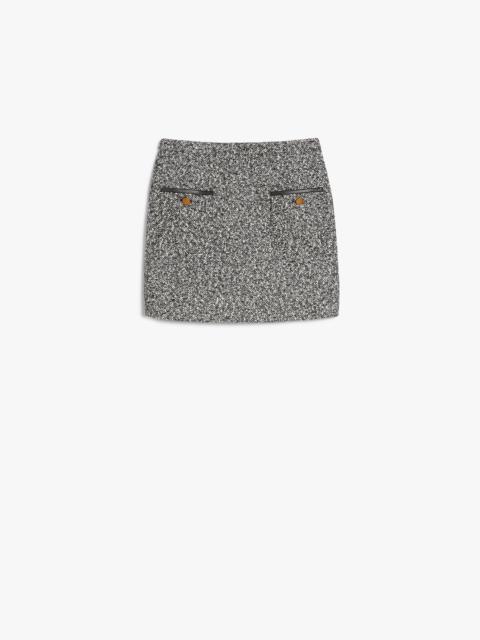 COSA Wool tweed miniskirt
