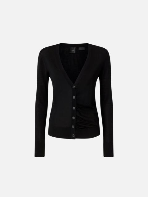 SLIM-FIT V-NECK WOOL CARDIGAN