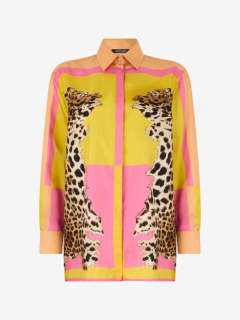 Silk Shirt with Pop Horse Print